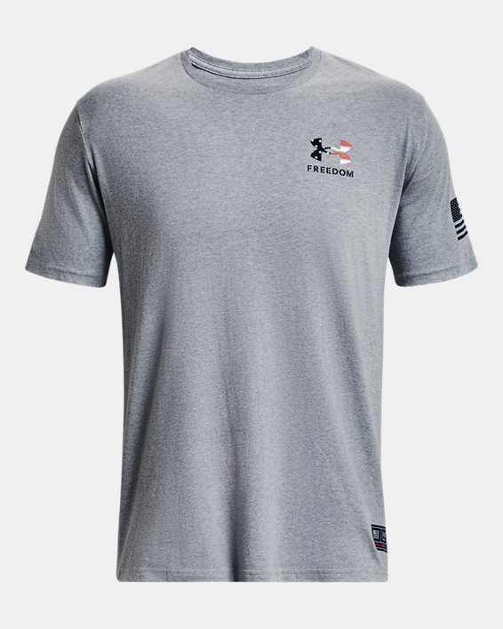 Men's UA Freedom USA Eagle T-Shirt, Gray, pdpMainDesktop image number 4